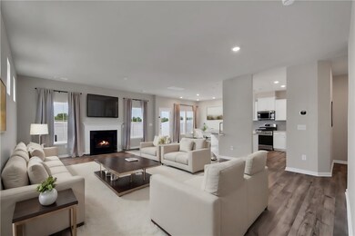 Family Room Virtually Staged