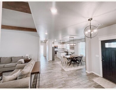 Entryway with visible vents, recessed lighting, li