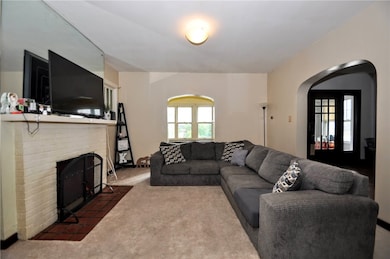 Plenty of room in this spacious living room with t