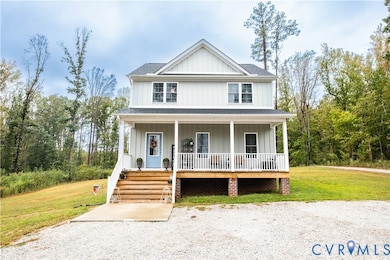 View of front of home with a front lawn