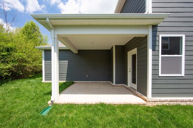 Covered rear porch