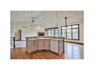 Kitchen. RAISED BREAKFAST BAR WITH SINK.