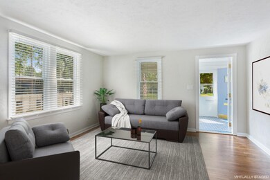 Virtually staged living room