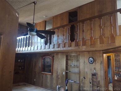 Looking up to upper level.
