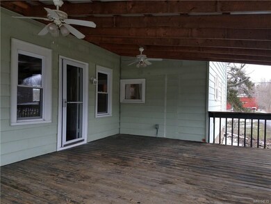 Entrance to extra large kitchen.
