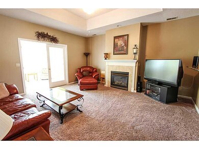 Great Room. 18x16 Great Room Features a Gas Firepl