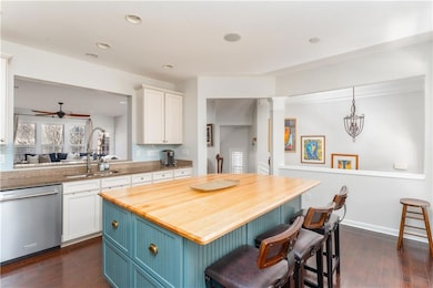 Kitchen view to entry