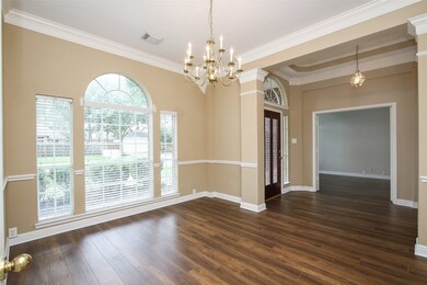 The formal living room is large enough for plenty
