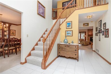 Welcoming open 2 story foyer.