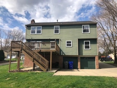 Access from the main level to the expansive deck i