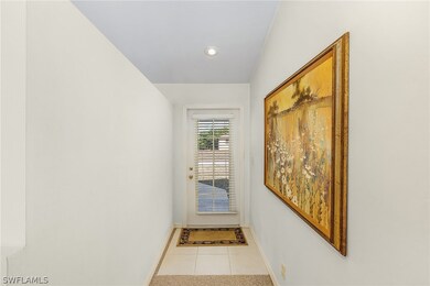Glass front door gives lots of natural light