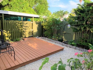Carport off of deck