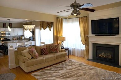 View from family room into kitchen/breakfast.