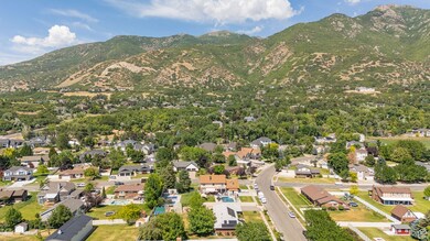 Aerial view of incredible mountain view from property