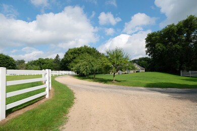 Circular Driveway to House- Away from the Barn Complex