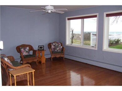 Living Room. The spacious living/dining room featu