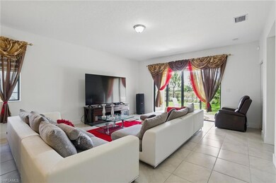 Living area featuring recessed lighting