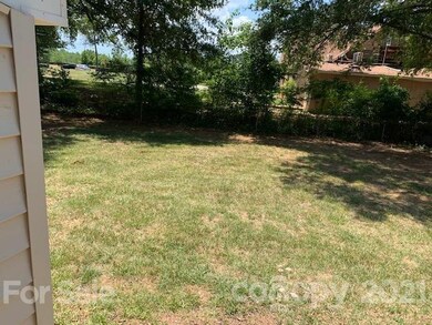 fenced back yard