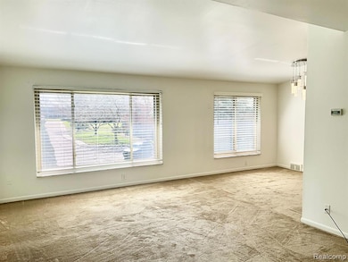 Open, bright Living/Dining area.