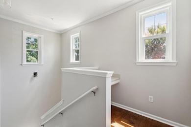Top of stairs/desk area