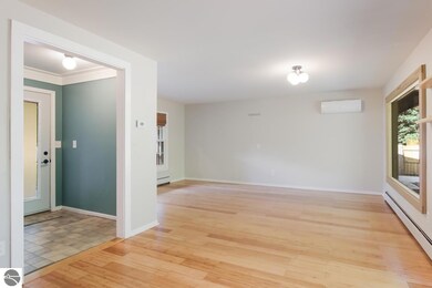 Front door on left. Dining area straight ahead.