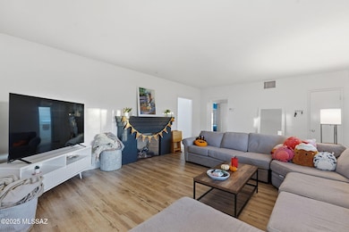 Living Room W/Wood Burning Fireplace
