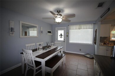 Dining area with exit to the yard.