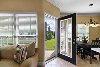 atrium door overlooks patio