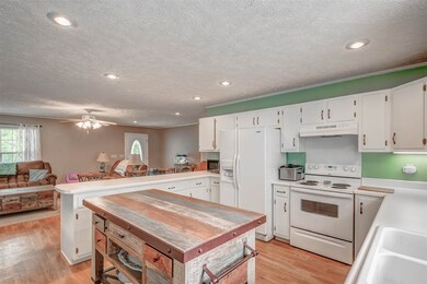 Fridge - Wooden Flooring - Recessed spotlights