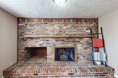 Wood burning fireplace!