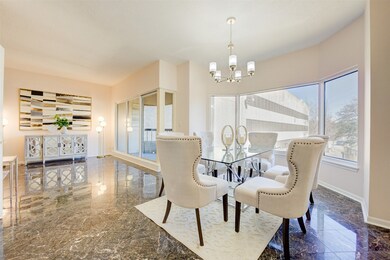Dining room looking towards the living room and ba