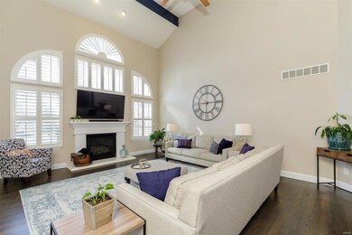 FAMILY ROOM with FIREPLACE and NATURAL LIGHT