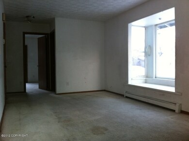 Living room looking toward back of home