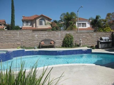 sparkling pool and spa with waterfalls