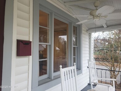 front porch window and fan