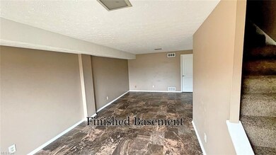 finished basement/washer dryer hook up!
