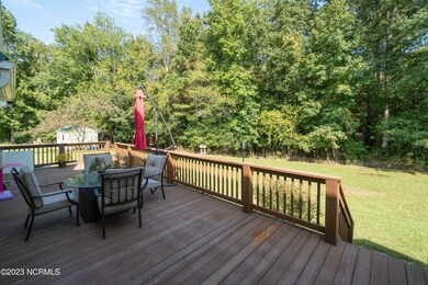 Back Deck & Nature Backing Yard