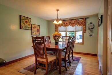Back around to a view of the dining area, you'll f