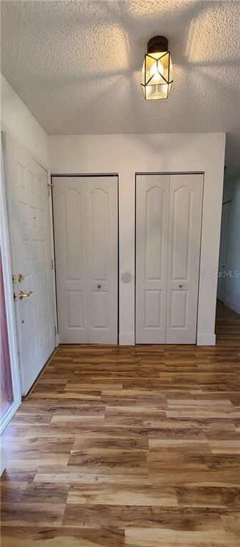 Foyer.  Door on right is water heater, door on lef