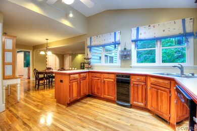 View of kitchen looking towards breakfast nook.