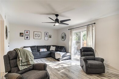 Additional view of living room. Perfectly cozy regardless of the season!