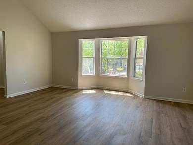 large bay window in living room