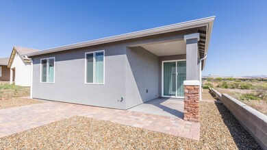 Covered rear patio