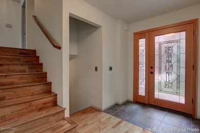 Foyer With Slate Floors and...