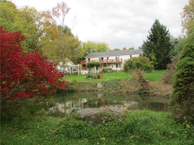Pond and rear of house.