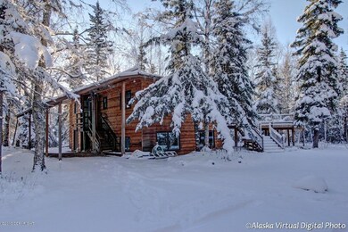 Side of Home in Winter