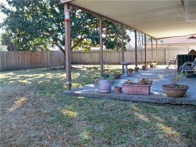 Backyard. This house sits on a lot measuring 70 X