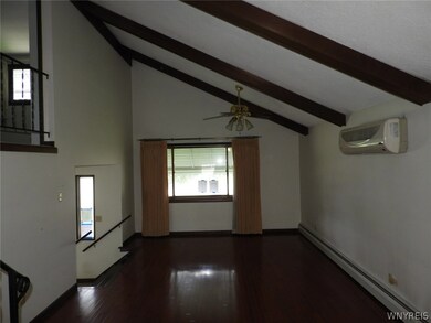 Living room / dining area combination.