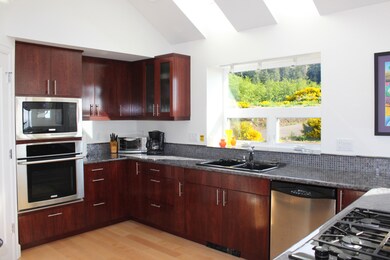 Kitchen, cherry cabinets & floor