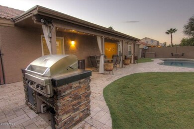Large Covered Patio & BBQ Island
